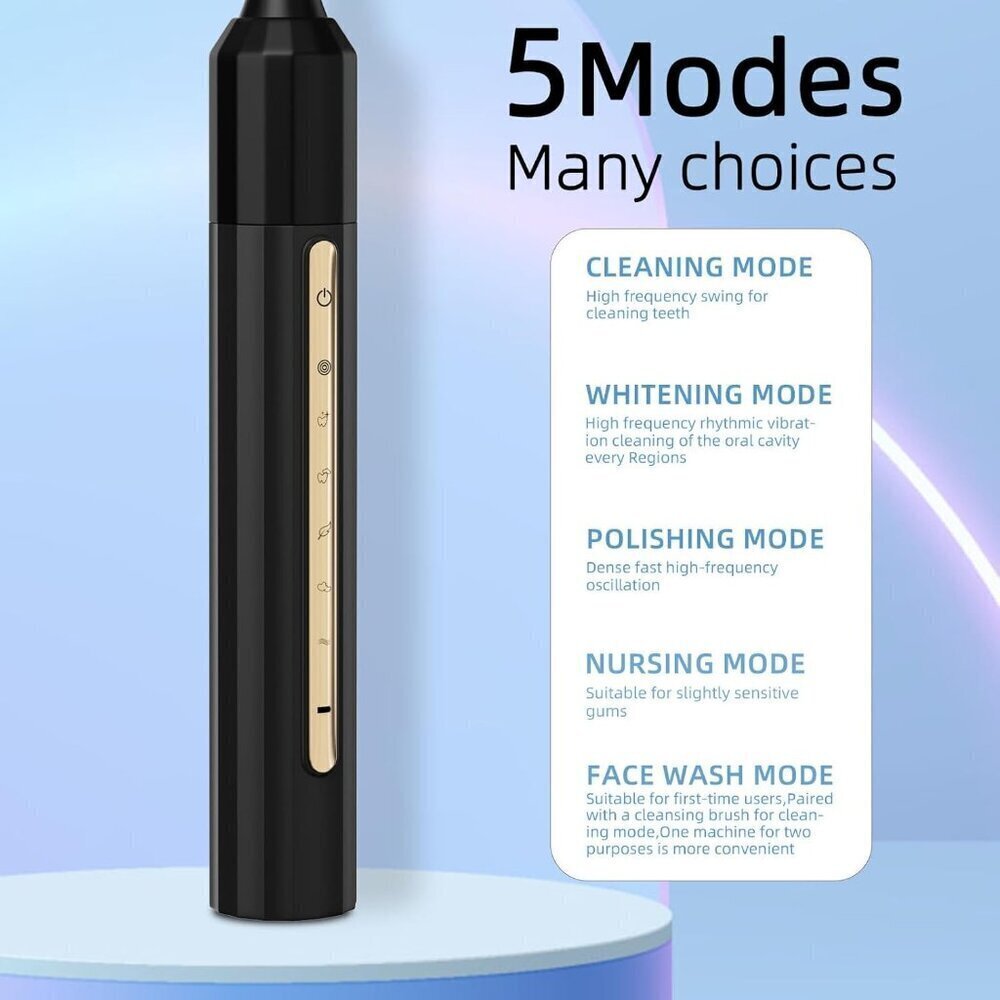 NWT: Sonic Electric Toothbrush w/ 10 brush heads - Picture 5 of 9